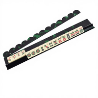 Rak Mahjong Akrilik Mewah dengan Daya Tarik Magnetik Pola Gelombang Warna Cangkang Kura-kura