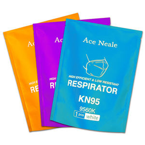 Paquete personalizado de alta calidad Máscara de respirador Embalaje 3 Sello lateral Bolsa de máscara de ojos - Product Image 1