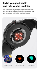 Dt5 Pro Dtno1 Mới Thông Minh Đồng Hồ 1.46Inch Mặc Thiết Bị 4GB Bộ Nhớ Địa Phương Âm Nhạc MP4 Phát Lại 3D UI Kinh Doanh Sang Trọng Đồng Hồ Người Đàn Ông - Product Image 6