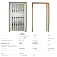 Porte coulissante pliable silencieuse du centre commercial intérieur moderne de Yiwu volet roulant en alliage d'aluminium cloison épaissie en cristal