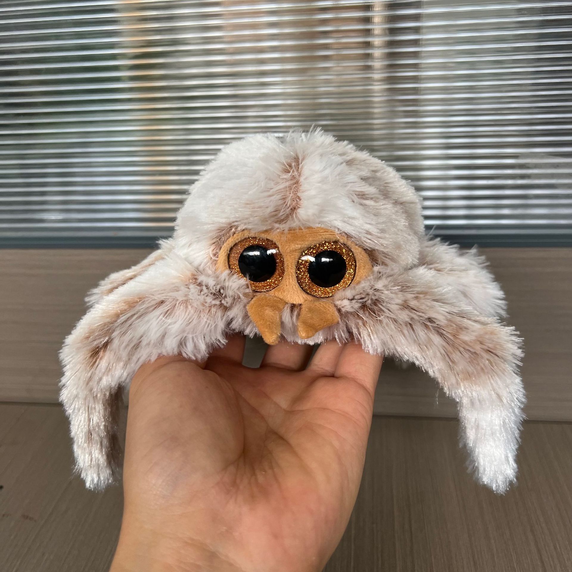 15cm crystal-eyed long-legged spider