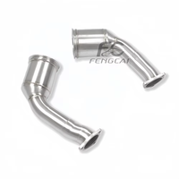 Downpipe d'échappement haute performance SS304 pour Audi RS4 RS5 B9 2.9T 2018+ - Système d'amélioration de puissance pour la course