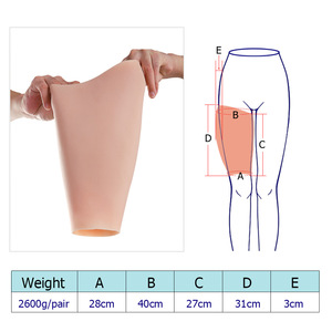 Manicotti in Silicone realistici per cosce, gambe e fianchi, cosce per l'ingrasso, emulazione smagliature elastiche e cicatrici copertura in Silicone - Product Image 2