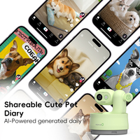Système de caméra CCTV portable pour chien, étanche, interactif, avec intelligence artificielle, dispositif de suivi des animaux de compagnie connecté au téléphone mobile pour la surveillance des animaux