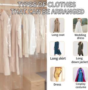 Sacs de nettoyage à sec en plastique transparent, housse anti-poussière pour robes de mariée, robes, manteaux, uniformes, blanchisserie - Product Image 5