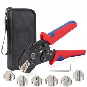 Kit d'outils de sertissage pour bornes Dupont <span class=keywords><strong>JST</strong></span> MOLEX, pinces à bec long en acier, embouts pré-isolés en plastique moulé, pour applications solaires, coaxiales, métriques, OEM - Product Image 6