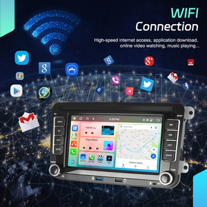 Radio para Auto Android Podofo de 7'' con 6+128GB, Audio para VW/Magotan/Passat/Golf/Polo/Seat/Skoda, Carplay/Android Auto Inalámbrico, GPS, WiFi, BT - Product Image 3