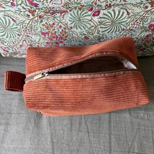 Bolsas de Maquillaje Grandes de Pana Ecológicas para Mujer, Organizadores de Cosméticos de Moda, Bolsas de Almacenamiento con Cremallera y Asa para Viaje, Otoño - Product Image 4