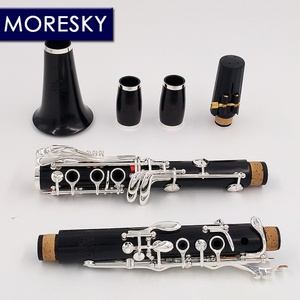 Clarinete Profesional MORESKY de Madera de Ébano Bb Grenadilla con Llaves Plateadas Sib Klarnet Luna - Product Image 1