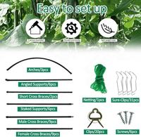 Treillis d'extérieur robuste en acier inoxydable à arche haute pour plantes grimpantes, 7 pieds, accessoires de clôture pour jardin et pelouse