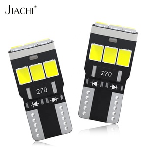 Jiachi bóng đèn LED T10 W5W CANBUS không có lỗi 12V 2835-9smd 400lm 6500K siêu sáng màu trắng xe nội thất vòm cửa bản đồ thân đèn - Product Image 1