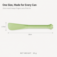 Cuillère à nourriture pour animaux de compagnie en silicone en forme de patte de chat, réutilisable, spatule grattoir pour nourriture humide en conserve, 19 cm, cuillère d'alimentation pour chiens et chats, pour animalerie
