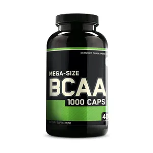 OEM production logo fitness special L-leucina L-isoleucina L-valina crescita muscolare 1000 capsule di aminoacidi a catena ramificata - Product Image 1