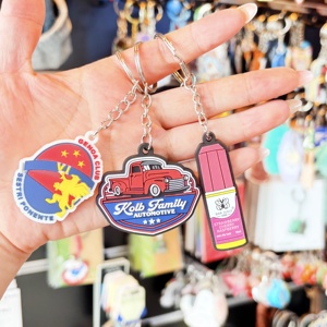 Giá rẻ khuyến mại Tùy chỉnh logo thương hiệu sản phẩm quà tặng cho doanh nghiệp, biểu tượng tùy chỉnh khuyến mại quà tặng doanh nghiệp PVC Keychain - Product Image 2