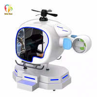 Simulador de Vuelo de Helicóptero de Realidad Virtual 9D para Interiores, para Hogar, Guardería, Aeropuerto, Centro Comercial, Parque de Aventuras y Parque Deportivo Público