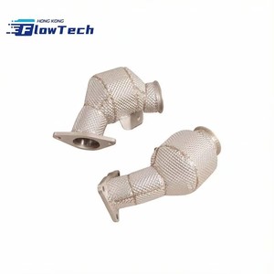 Bouclier thermique en acier inoxydable T304 à haut débit pour tuyau de descente, compatible Infiniti Q50 Q60 3.0T Nissan 400Z, fixation directe pour tuning automobile - Product Image 3
