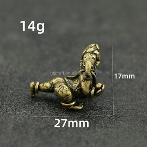 Groothandel Indianenkoper Standbeeld Van God Van Rijkdom Kleine Ornamenten Koperen Ambachten - Product Image 2