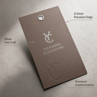 Étiquettes d'identité haut de gamme Signature Édition Limitée, en papier coton spécial ultra-fin de 0,5 mm, avec logo artisanal débossé à l'aveugle pour l'audio