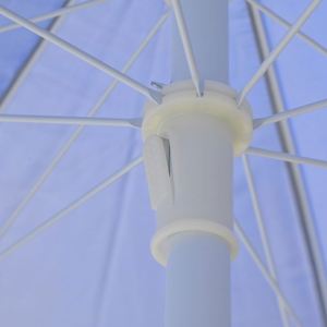 Sombrilla de Playa para Exteriores de 120/130 cm con Revestimiento Plateado, Resistente al Viento, Protección UV UPF50+, Poste Ajustable, Parasol para Patio - Product Image 4