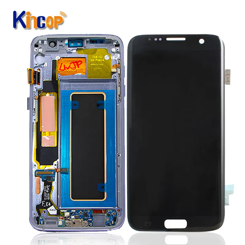 100% testedlcd lcd display touch screen for samsung galaxy s7 edge LCD touch screen Digitizer Assembly quality accessories