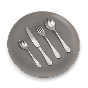 ชุดเครื่องใช้บนโต๊ะอาหารสำหรับเด็กพร้อมคว้าชุดช้อนส้อมรูปสัตว์ - Product Image 3