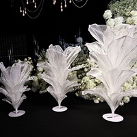 Grande fleur géante en organza couleur champagne, centre de table de mariage en soie surdimensionné, décoration pour événements et fêtes, vente en gros