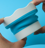 Ember Plastik Lipat Mini Tahan Air Multifungsi untuk Membawa Pena, Cat Gouache, dan Cat Air