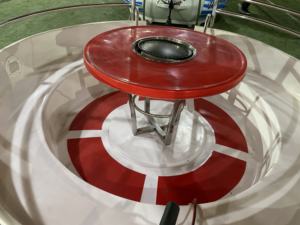 Mesa de Comedor Flotante de Fibra de Vidrio QIQU con Parrilla, Embarcación con Parrilla Eléctrica Comercial <span class=keywords><strong>para</strong></span> 8 Personas, Bote Donut - Product Image 3