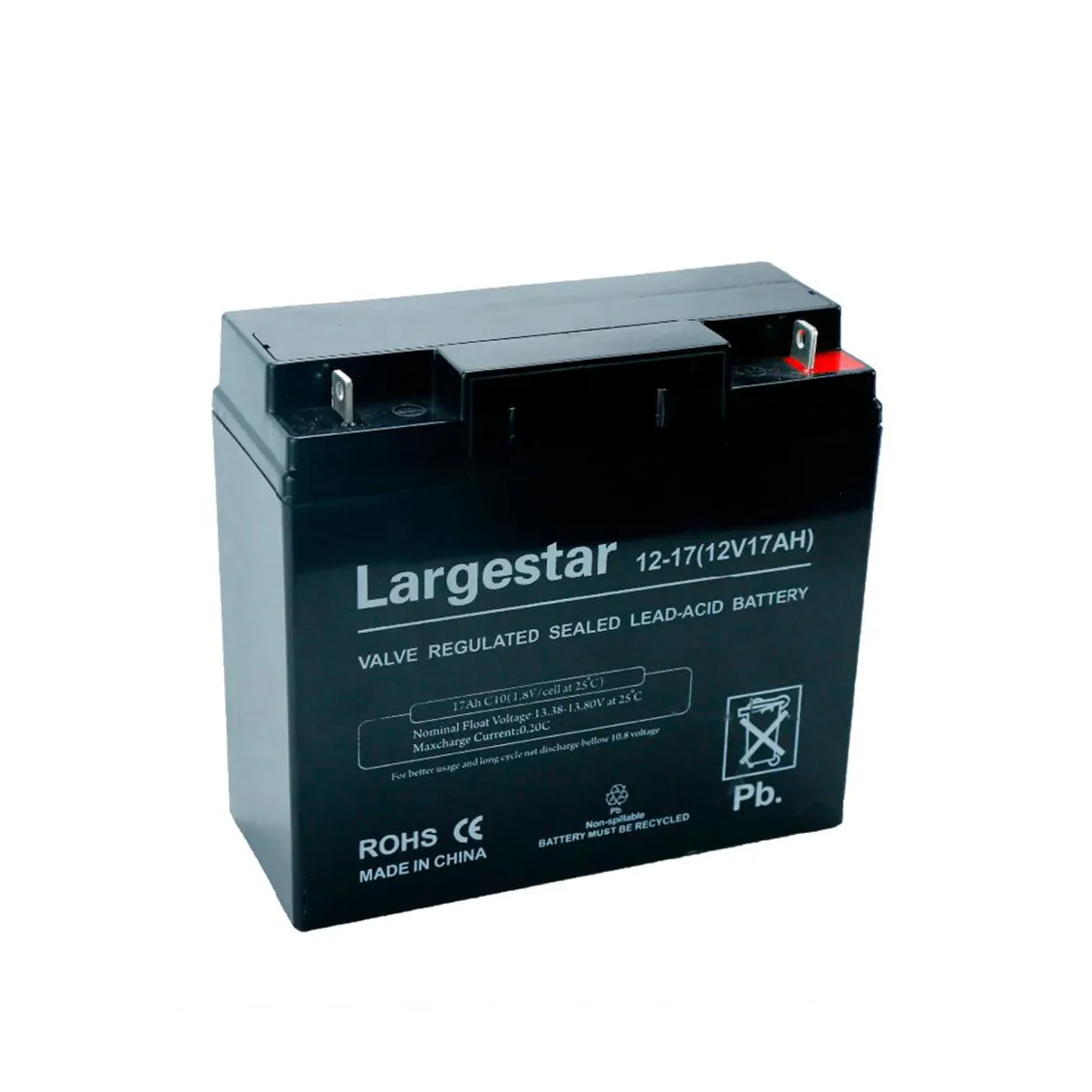 Batteria al piombo sigillata 12v 17ah ricaricabile