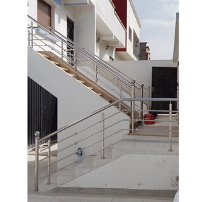 Railing <strong>Guardrail</strong> for Pedestrian Guard Metal Barrier Rail on Bridges Parapet in Rails Pipe Stainless Steel Sale Bridge Railings - Product Image 5