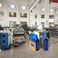 Machine de fabrication de sacs entièrement automatique à scellage 8 côtés pour sacs PE/PP, sachets, sacs à soufflet, sacs à fond plat pour pain, thé, café