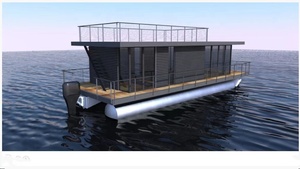 YAMANE 11.6m 38ft Nouvelle Conception <span class=keywords><strong>Bateau</strong></span>-Maison Flottant en Aluminium en Promotion - Product Image 6