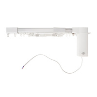 Moteur de rideau intelligent mini MP82 en aluminium, certifié CE, AC100-240V, capacité de charge 60kg, arrêt d'obstacle, silencieux, télécommande