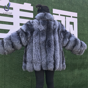 2019 <strong>Women</strong> Fashion Loose Oversize <strong>Long</strong> Sleeve <strong>Winter</strong> <strong>Coat</strong> Custom Ladies fox Fur <strong>Coat</strong> - Product Image 3