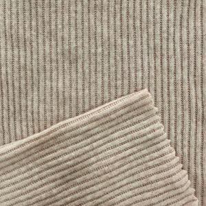 Rắn 70% Poly 25% Rayon 5% Spandex Gân Vải 160Cm 230gsm Cổ Đan 2*2 Sườn Bàn Chải Vải - Product Image 5