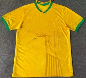 Maglia da calcio brasiliana maglia da calcio personalizzata 2025-tailandese-prodotto adulto con fori per il pollice del <span class=keywords><strong>mercato</strong></span> ASEAN alla rinfusa maglia da calcio NEYMAR JR - Product Image 5