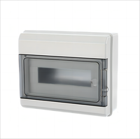 Boîtier de distribution en plastique étanche IP65 QHECO de haute qualité, série 4-18 voies, 220V/380V, certifié CCC ISO 9001, montage en surface