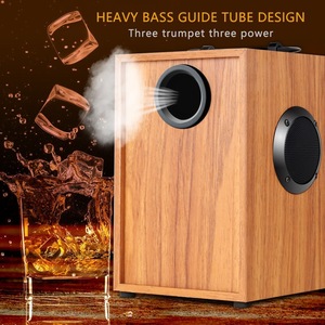 Altavoz de madera de alta potencia con dientes azules, reproductor de música estéreo inalámbrico, <span class=keywords><strong>Subwoofer</strong></span>, Mini altavoz para exteriores - Product Image 6