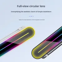 Support de carte graphique GH3PRO exclusif avec vue sur la mer, affichage de la température ARGB, support magnétique en alliage d'aluminium, en stock