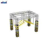 Diseño de Circuito de Fitness Ninja, Conjunto de Entrenamiento Completo para Proyectos Llave en Mano Multifuncionales, Muro de Escalada Comercial