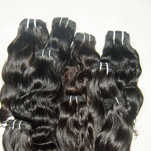 Cheveux indiens vierges Remy de qualité supérieure 5A, 100 % naturels, ondulés, sans perte, ondulations profondes lâches, double trame, toutes les longueurs - Product Image 1