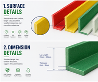 Profil d'angle en PRFV extrudé haute résistance - Résistant à la corrosion, léger, soudable pour plateformes industrielles