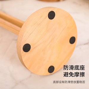 Portarrollos <span class=keywords><strong>de</strong></span> Papel <span class=keywords><strong>de</strong></span> <span class=keywords><strong>Cocina</strong></span> <span class=keywords><strong>de</strong></span> Madera, Soporte Vertical para Encimera con Asa, para Almacenamiento y Decoración en la <span class=keywords><strong>Cocina</strong></span> del Hogar - Product Image 4