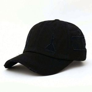 Casquettes de baseball vintage personnalisées avec logo brodé, style déchiré et usé, pour la vente en gros en usine - Product Image 1