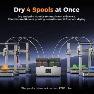 Secador de Filamento Creality SpacePi X4, 4 Bobinas, Cámaras de Calentamiento Dobles, Calentamiento Rápido PTC de 200W, Máquina de Secado de Plástico - Product Image 3