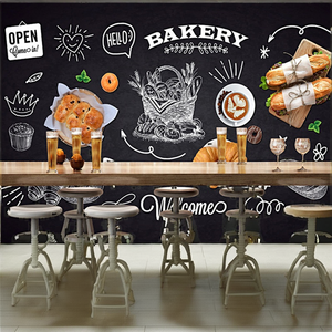 Papel Tapiz Floral 3D Autoadhesivo de Tamaños Personalizados, Decoración Moderna para Hoteles y Panaderías, Decoración de Pared Impermeable para Pan y Pasteles, Duración de Más de 5 Años - Product Image 2