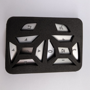 Adesivo di alta qualità per la decorazione del pulsante del volante per <span class=keywords><strong>Mercedes</strong></span> <span class=keywords><strong>Benz</strong></span> CLS ML GL GLK SLK GLA C-Class E-Class - Product Image 4