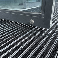 Paillasson moderne minimaliste en alliage d'aluminium antidérapant et écologique pour l'entrée d'hôtel ou de villa