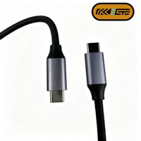 Cable USB 3.1 Gen2 Tipo C a Tipo C, Carga Rápida PD de 100W, Sincronización de Datos de 10Gbps, Salida de Video 4K, Nylon Trenzado con Chip E-Marker