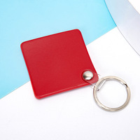 Porte-clés en cuir PU personnalisé porte-clés vierges de gravure au laser par sublimation accessoires en métal porte-clés porte-clés en cuir de voiture cadeaux